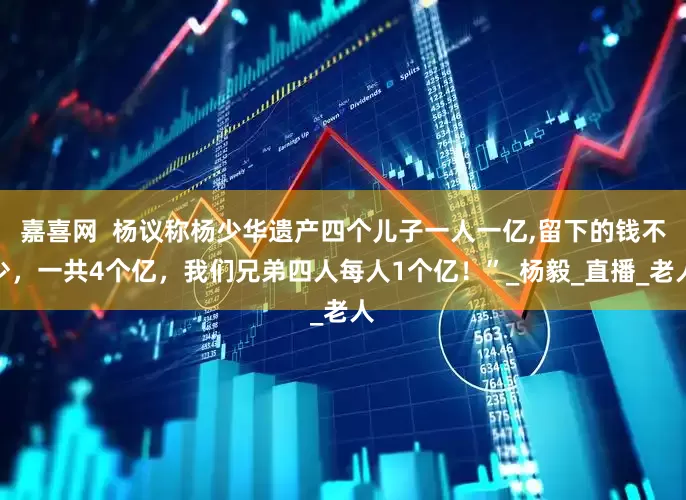 嘉喜網(wǎng)  楊議稱(chēng)楊少華遺產(chǎn)四個(gè)兒子一人一億,留下的錢(qián)不少，一共4個(gè)億，我們兄弟四人每人1個(gè)億！”_楊毅_直播_老人